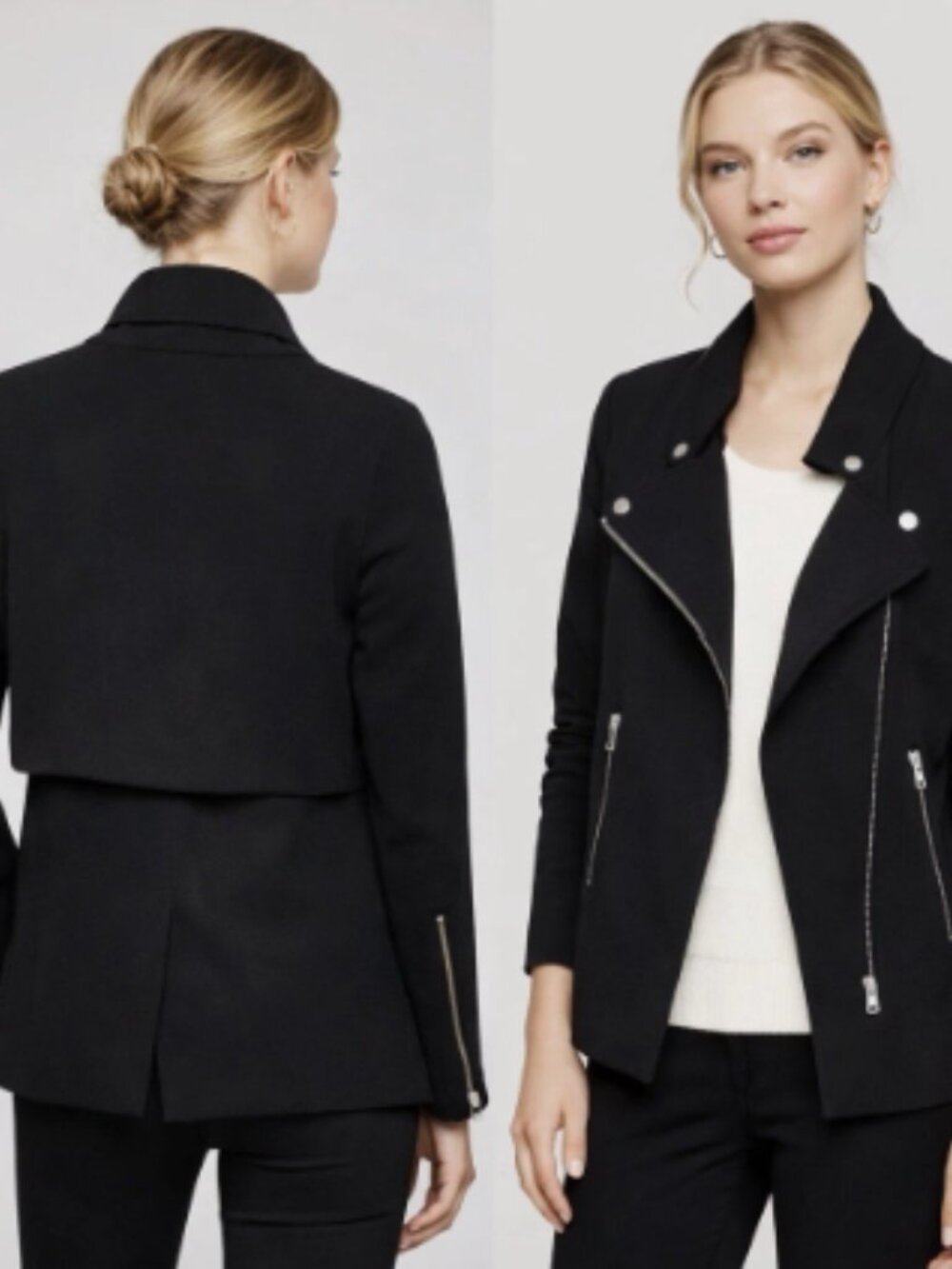 Aritzia Wilfred Mayet Moto Japanese Crepe Jacket